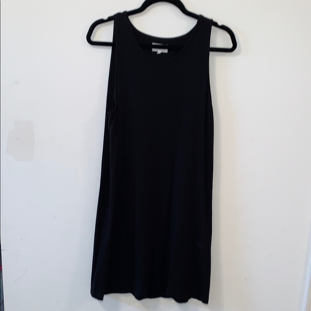 Blue and gray Black Sleeveless dress or cover-up